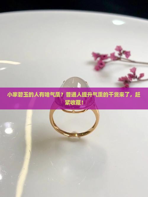 小家碧玉的人有啥气质