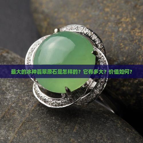 最大的冰种翡翠原石
