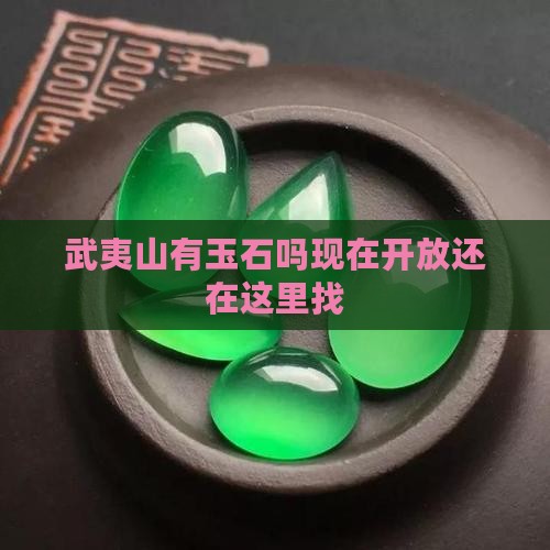 武夷山有玉石吗现在 武夷山有玉石吗现在