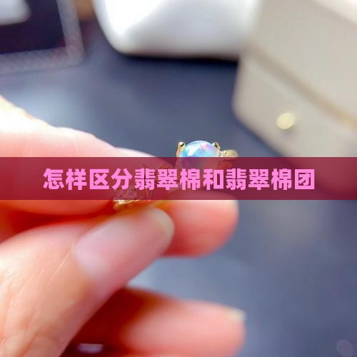 怎样区分翡翠棉和棉团