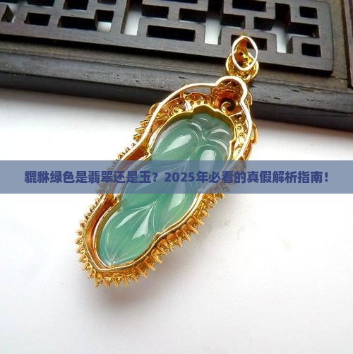 貔貅绿色是翡翠么还是玉
