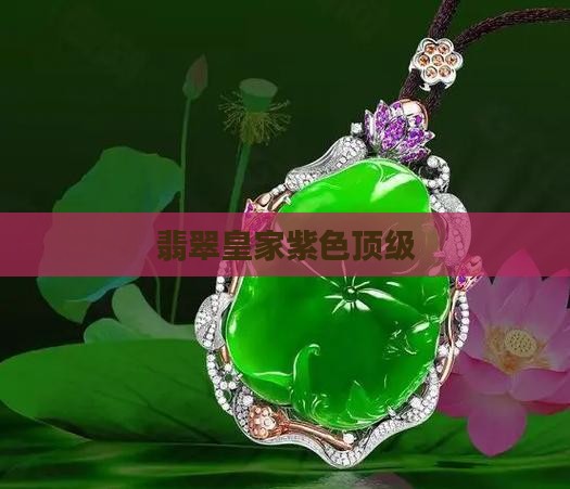 顶级翡翠皇家紫