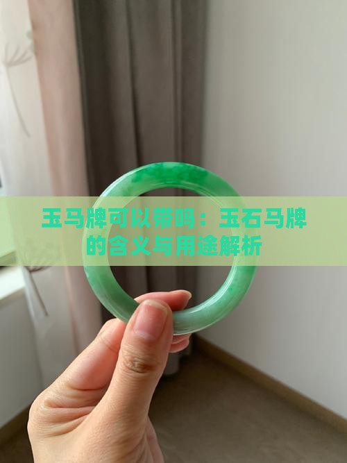 玉马牌可以带吗：玉石马牌的含义与用途解析