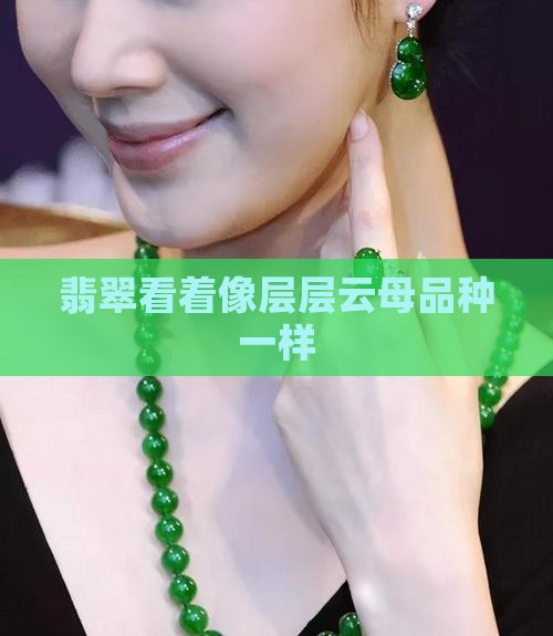 翡翠看着像层层云母品种一样