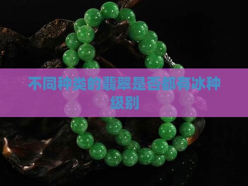 不同种类的翡翠是否都有冰种级别