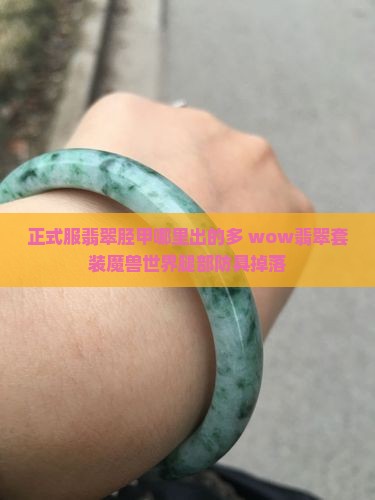 正式服翡翠胫甲哪里出的多 wow翡翠套装魔兽世界腿部防具掉落