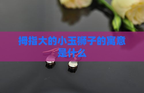 拇指大的小玉狮子的寓意是什么