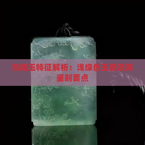东陵玉特征解析：浅绿色玉质及其鉴别要点