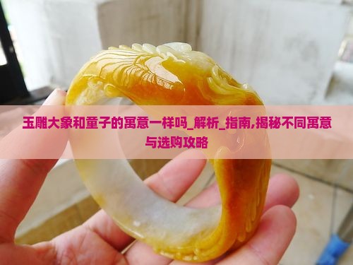 玉雕大象和童子的寓意一样吗