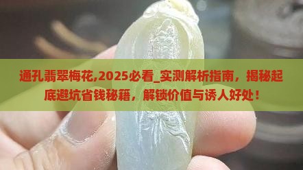通孔翡翠梅花