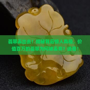 翡翠丢出去