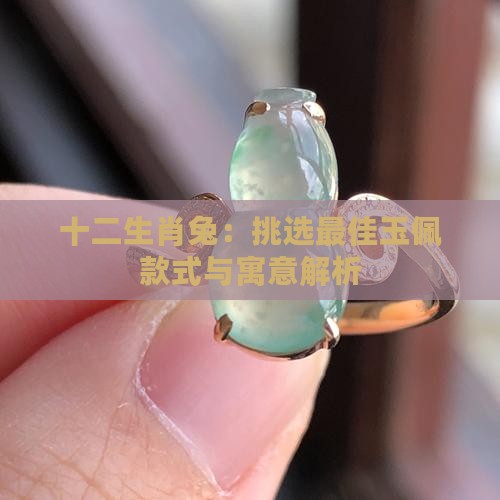 十二生肖兔：挑选最佳玉佩款式与寓意解析