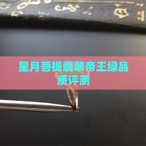星月菩提翡翠帝王绿品质评测