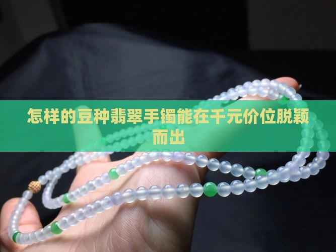 怎样的豆种翡翠手镯能在千元价位脱颖而出