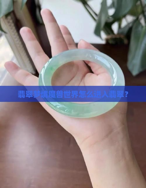 翡翠模式怎么进去