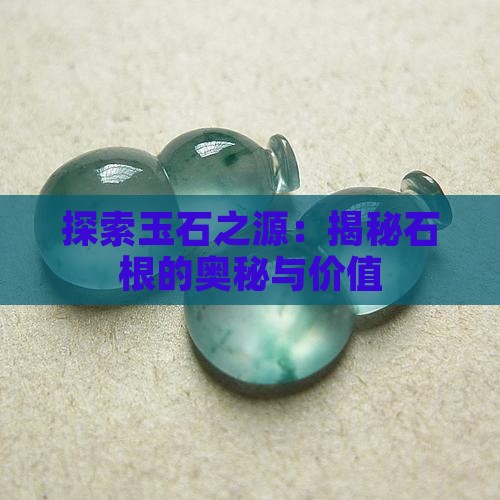 探索玉石之源：揭秘石根的奥秘与价值