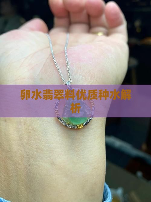 卵水翡翠料优质种水解析