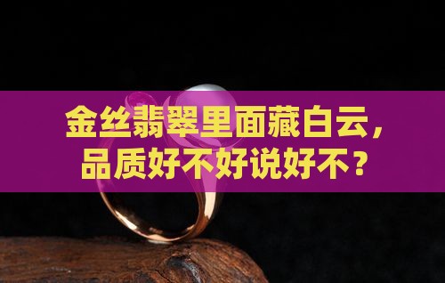 金丝翡翠里面藏白云，品质好不好说好不？
