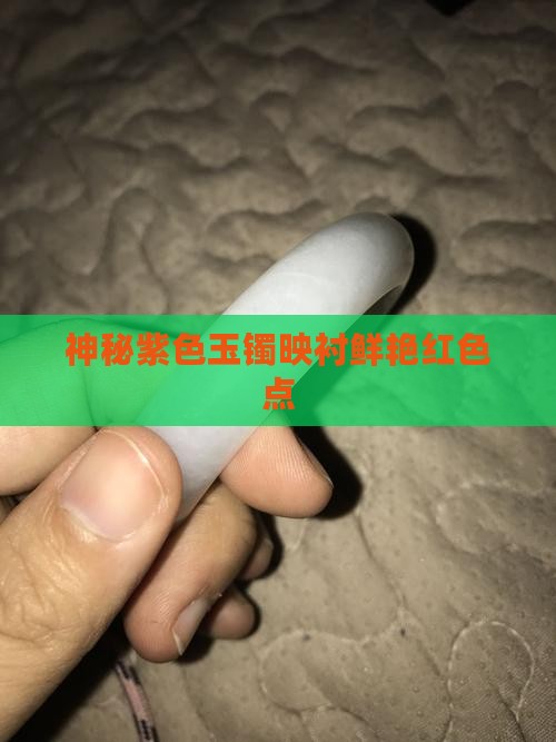 神秘紫色玉镯映衬鲜艳红色点