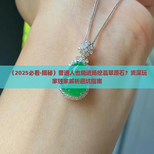 什么人能进场挖翡翠原石呢