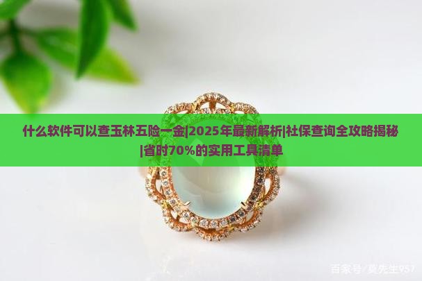 什么软件可以查玉林五险一金