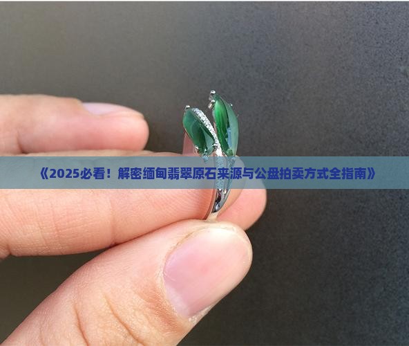 翡翠公盘的原石来源
