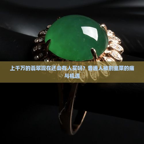 上千万的翡翠现在还会有人买吗？普通人被割韭菜的痛与机遇