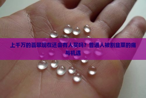 上千万的翡翠现在还会有人买吗？普通人被割韭菜的痛与机遇