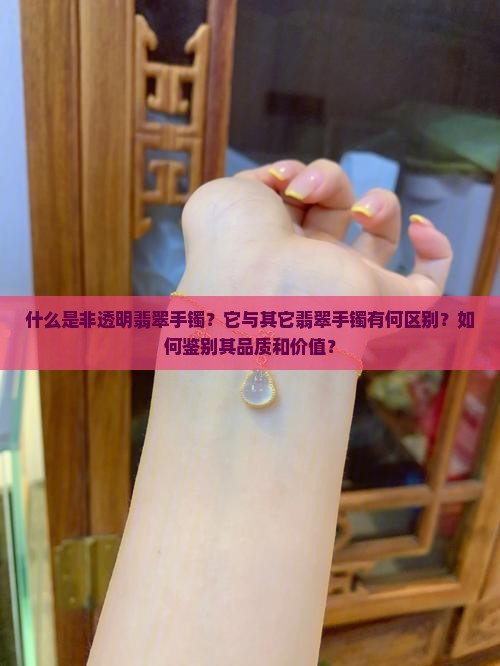 什么是非透明翡翠手镯？它与其它翡翠手镯有何区别？如何鉴别其品质和价值？