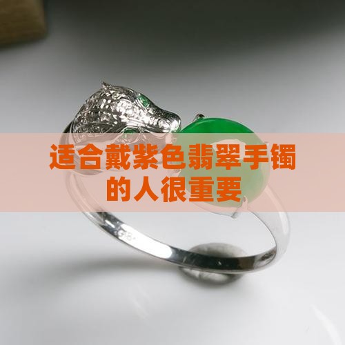 适合戴紫色翡翠手镯的人很重要