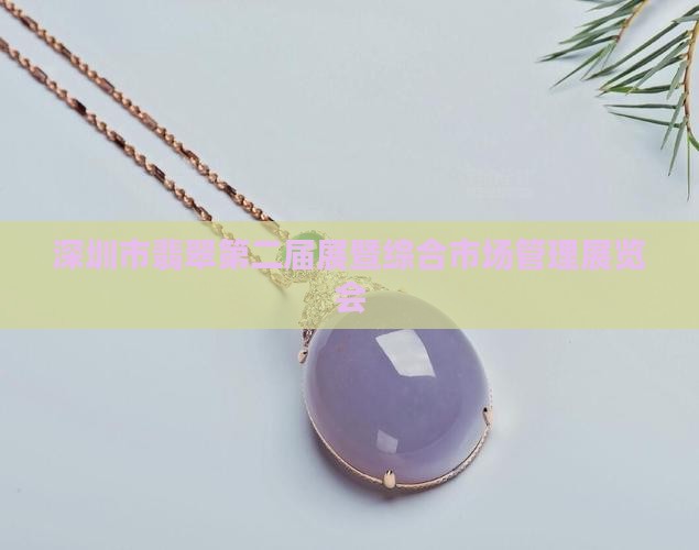 深圳市翡翠第二届展暨综合市场管理展览会