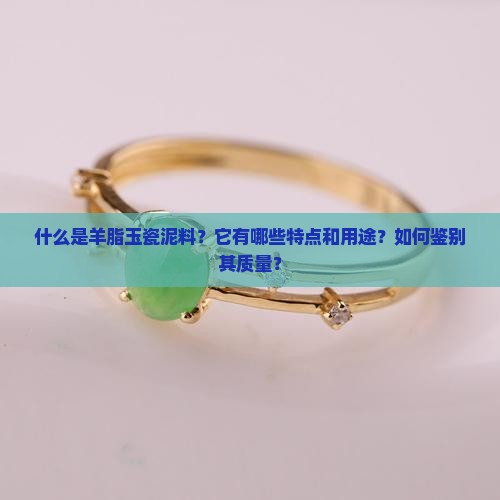 什么是羊脂玉瓷泥料？它有哪些特点和用途？如何鉴别其质量？