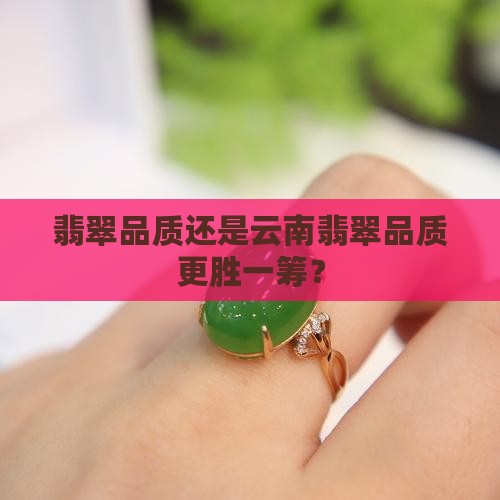 翡翠品质还是云南翡翠品质更胜一筹？