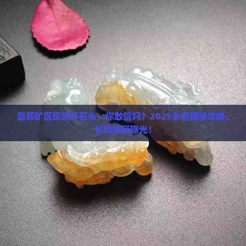 翡翠矿区现场开石头
