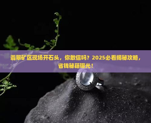 翡翠矿区现场开石头