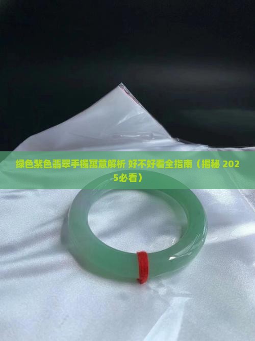 绿色紫色翡翠手镯