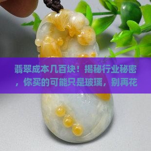 翡翠成本几百块