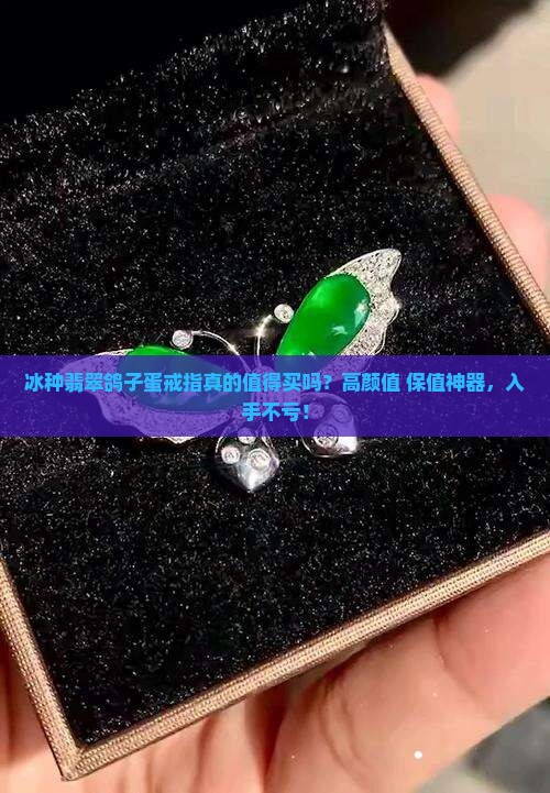 冰种翡翠鸽子蛋戒指
