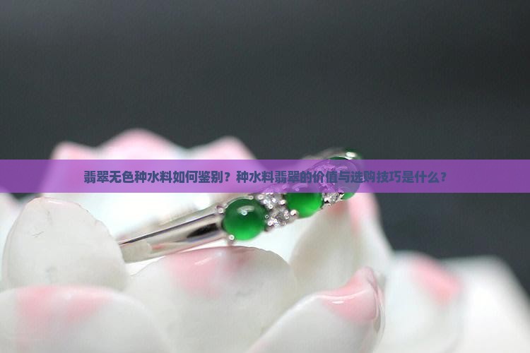 翡翠无色种水料如何鉴别？种水料翡翠的价值与选购技巧是什么？
