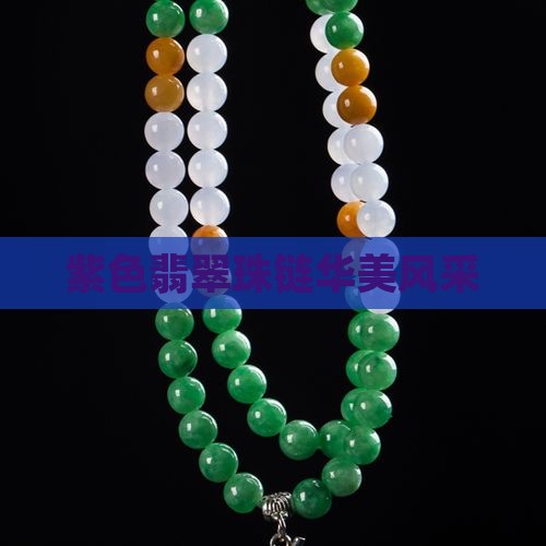 紫色翡翠珠链华美风采