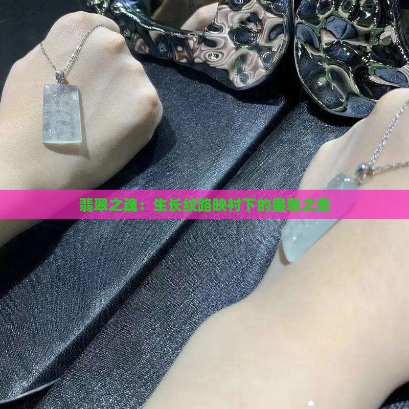 翡翠之魂：生长纹路映衬下的墨翠之美