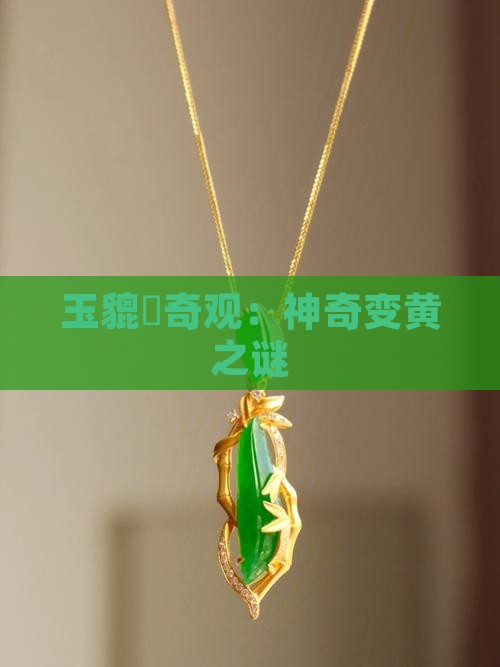 玉貔恘奇观：神奇变黄之谜
