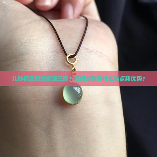 儿孙福翡翠是指哪三家？它们分别有什么特点和优势？