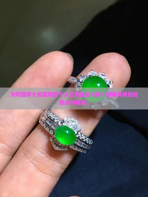为何缅乔大招翡翠的个人主页如此火爆？揭秘其背后的热点与痛点！