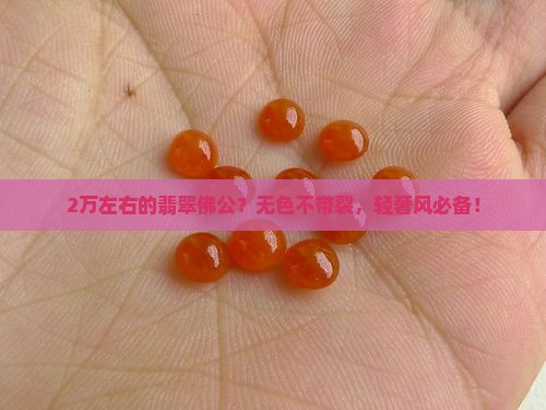 2万左右的翡翠佛公？无色不带裂，轻奢风必备！