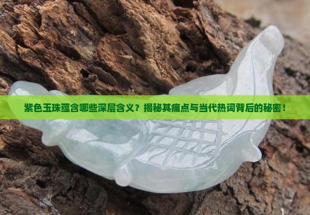 紫色玉珠蕴含哪些深层含义？揭秘其痛点与当代热词背后的秘密！