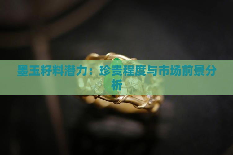 墨玉籽料潜力：珍贵程度与市场前景分析