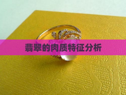 翡翠的肉质特征分析