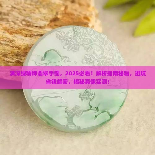 满深绿糯种翡翠手镯