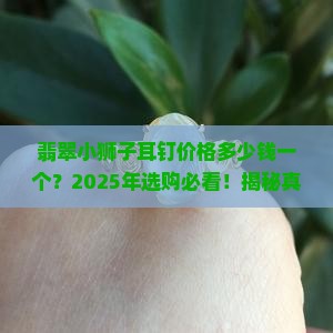 翡翠小狮子耳钉价格多少钱一个